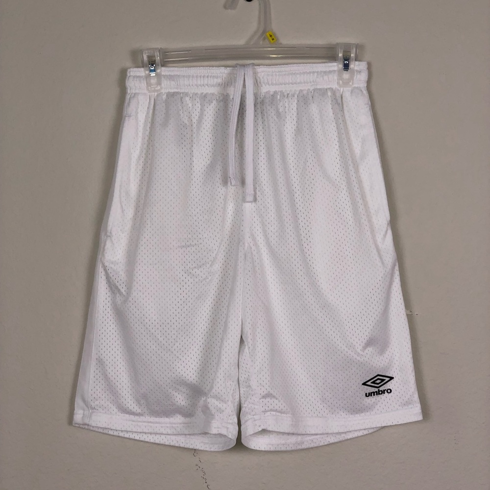Vintage white Umbro gym shorts